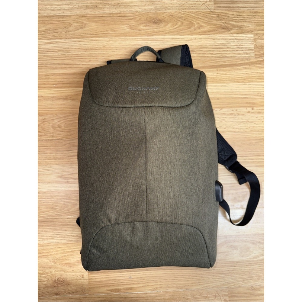 *** Duchamp Anti-Theft Laptop Backpack Bookbag  GREEN / OLIVE  **